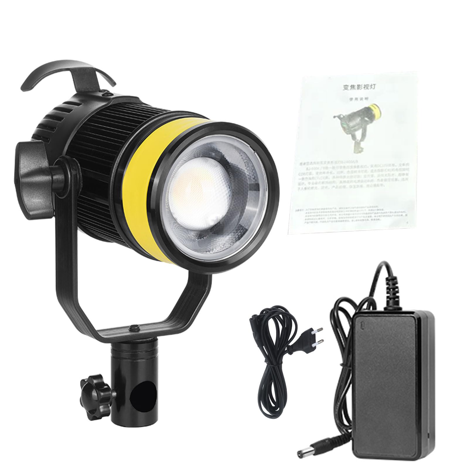 Andoer Luce LED Video, Illuminazione Foto, CRI 96+, 3500Lm, 22000Lux, Dimmerabile, 2700K - 6500K (spina UE)