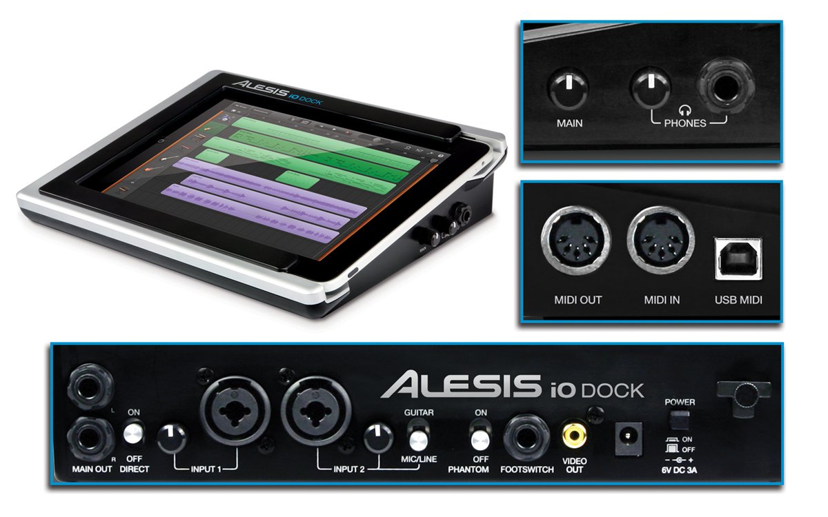 ALESIS DTM | Dockが登場だ！ iO iPadのDTMにおける究極の周辺機器、ALESIS プロオーディオドック Dock iO iPadアクセサリー