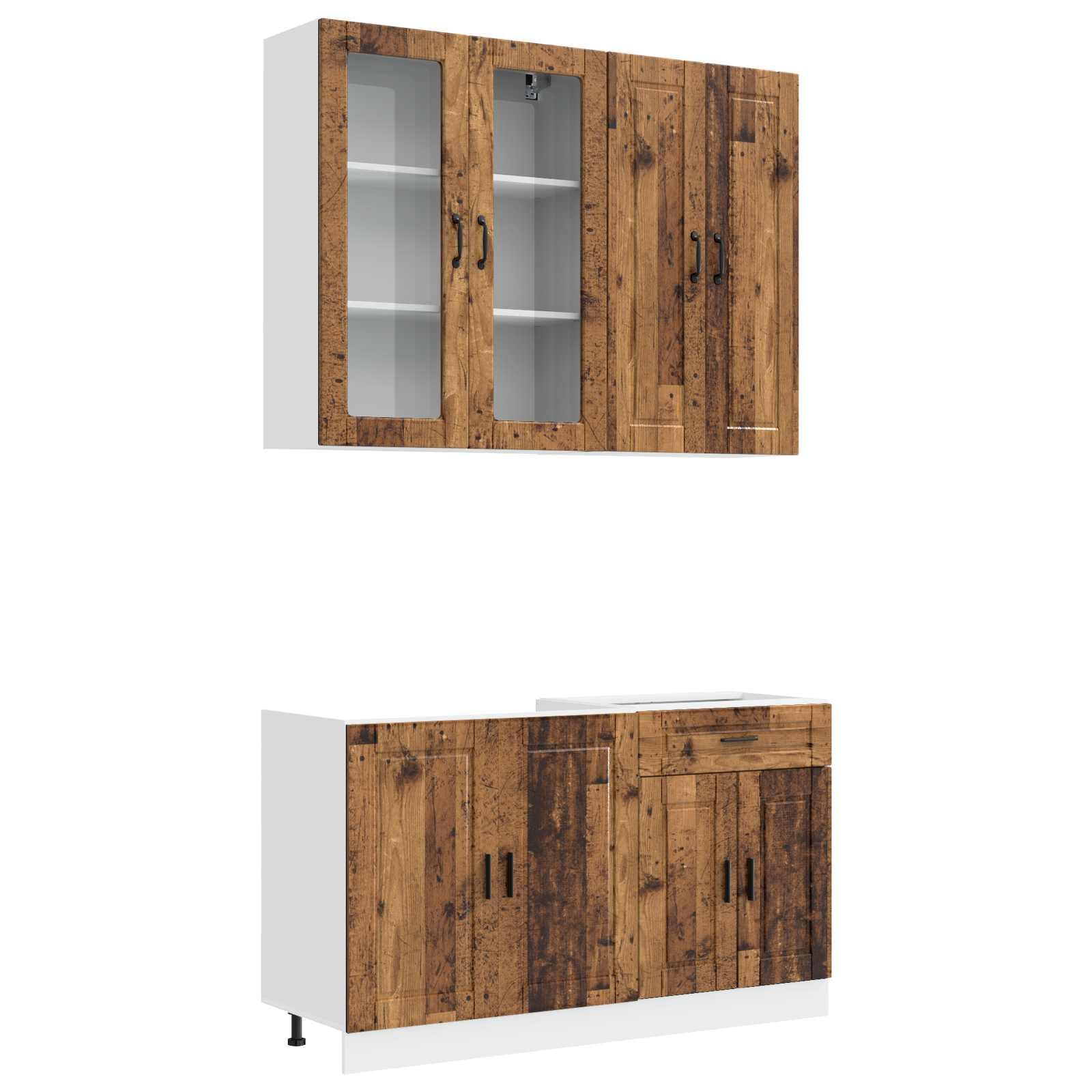 Mobile Cucina Componibile PORTO 4 Pezzi Legno Ingegnerizzato