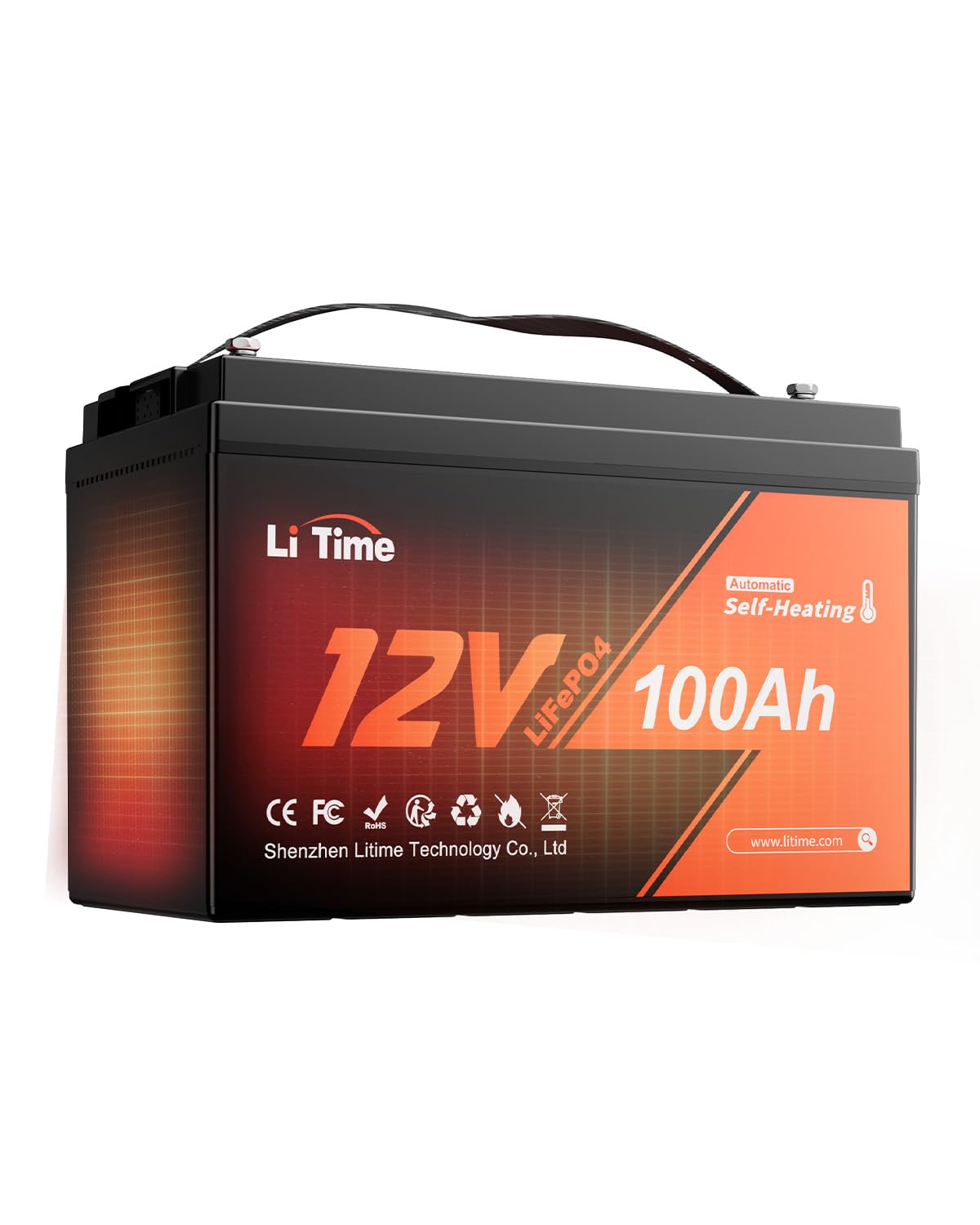 Amazon.com: LiTime 12V 100Ah Self-Heating LiFePO4 Lithium Battery