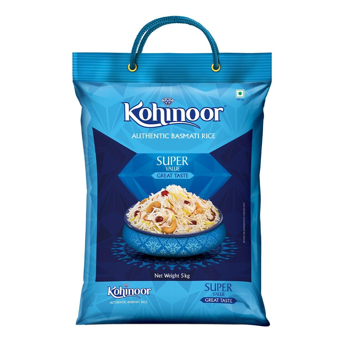 Kohinoor Super Value Basmati Rice, 6.25 Kg (25% Extra)