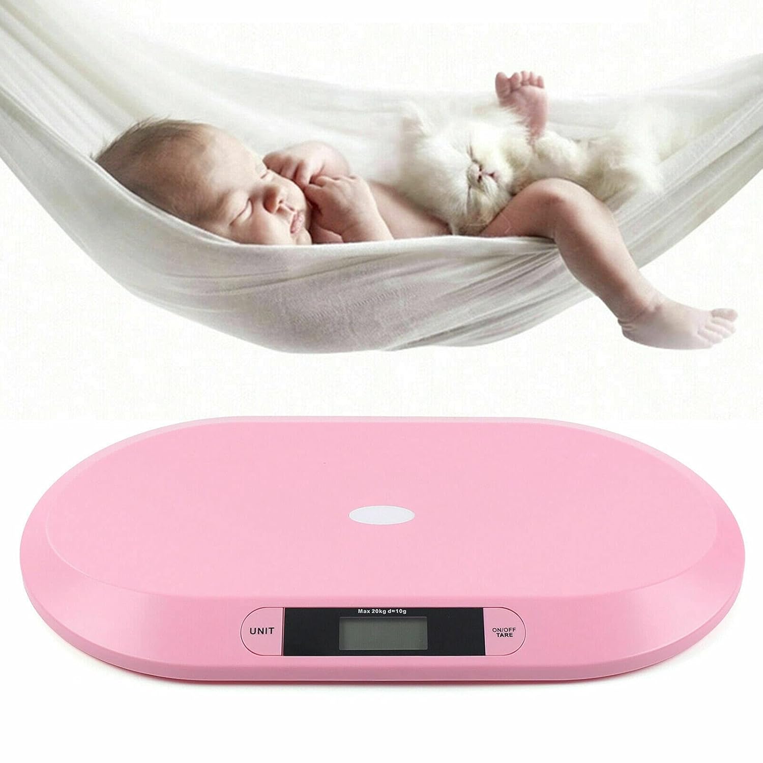Digital Baby and Pet Scale, Weighing Kit with Towel & Tape