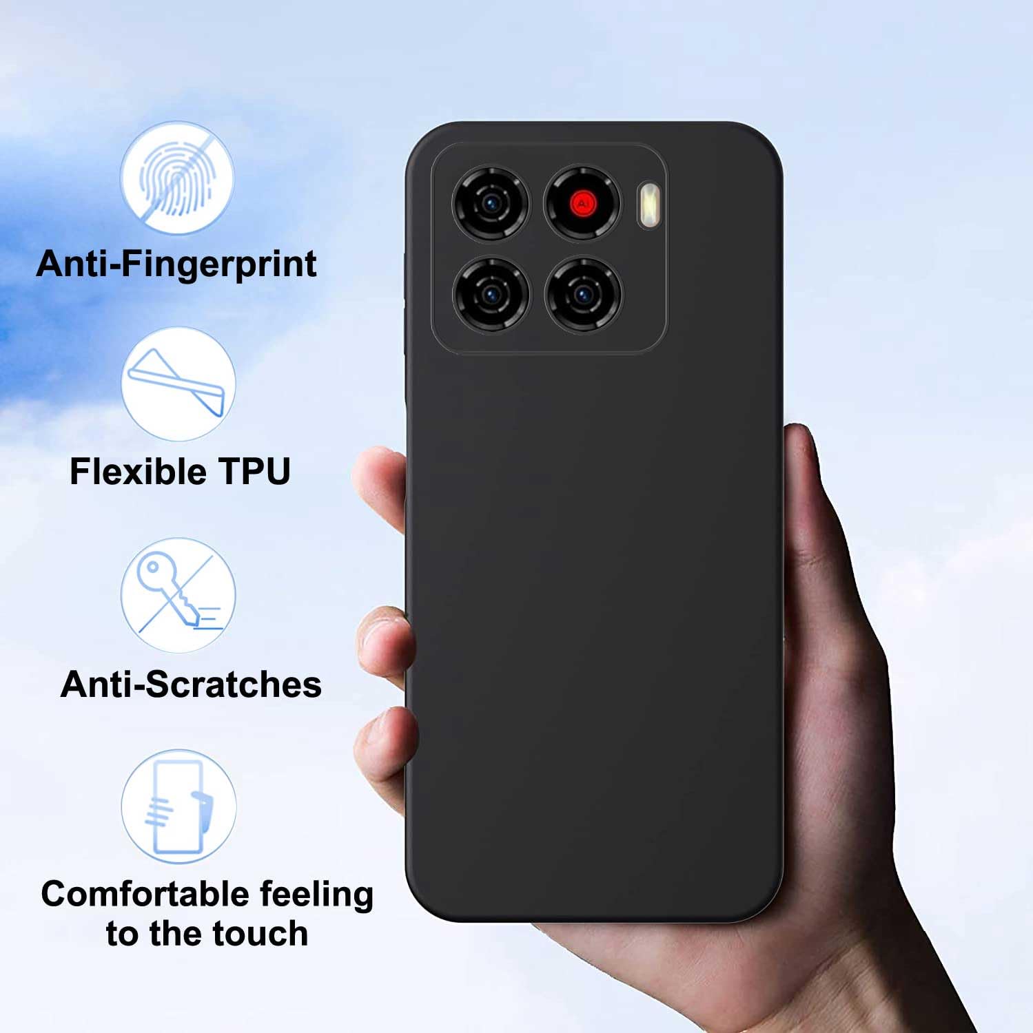 Samsung Galaxy A56 TPU hoesje met pasjeshouder (transparant