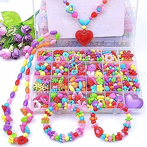 Shopping Mart Children's Jewelry Making Kit DIY Bracelets, Necklace