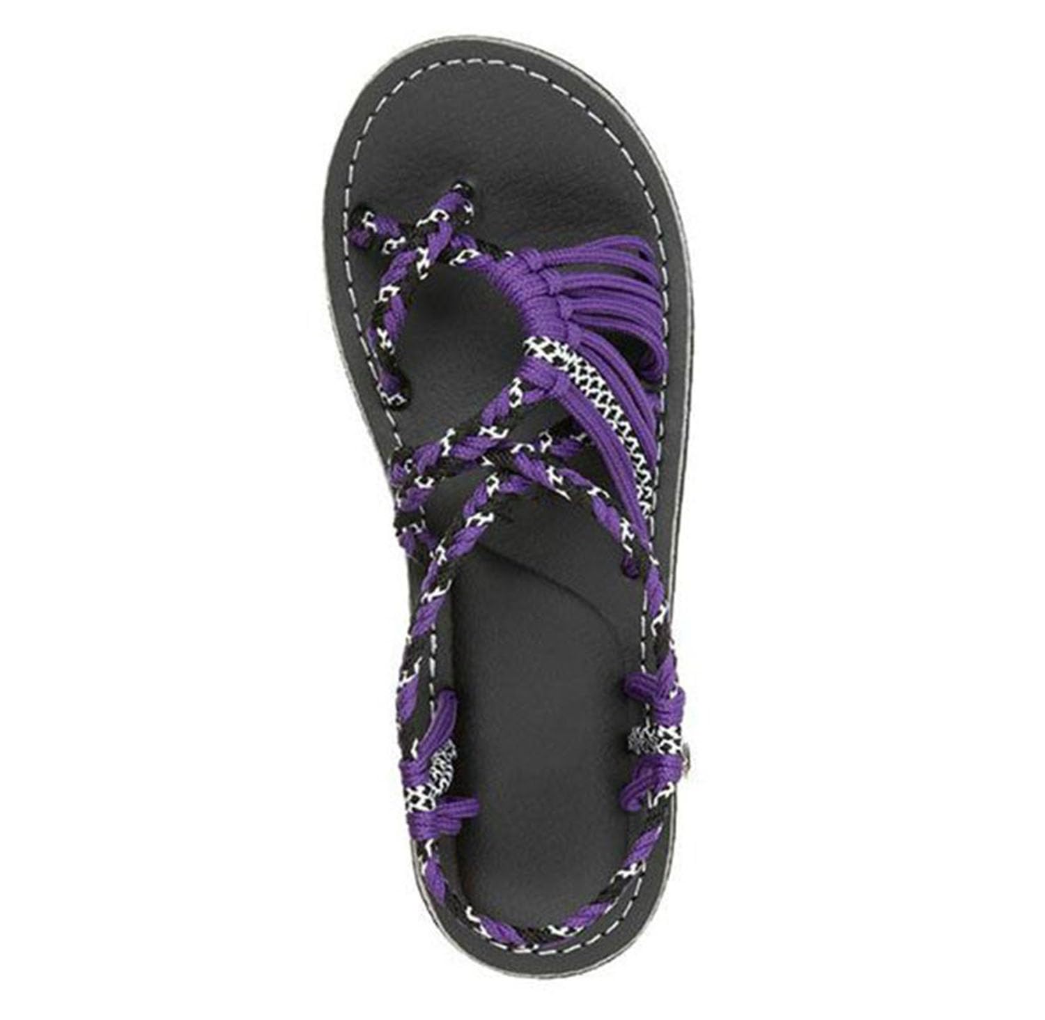 MIAOXIAO Women Sandals Flip Flop Buckle Ankle Strap Flatform Summer Open Toe Ankle Strap Platform Wedge Casual Flatform Sandals Sandal,5,EU40