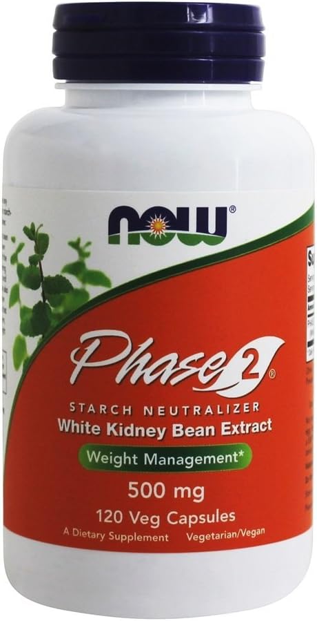 NOW Foods, Phase 2 Starch Neutralizer, 500 mg, 120 Veg Capsules