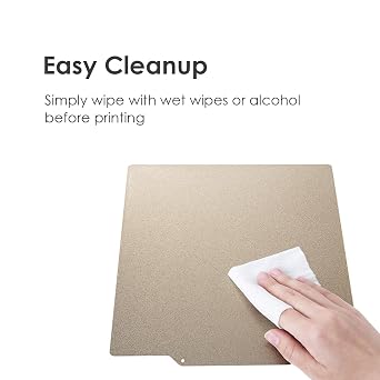 3D Printer Build Plate Magnetic Base Kit 235 x 235mm High Temperature Flexible Spring Cr10 Max Double Sided Textured PEI Sheet for CREALITY Ender3, Ender5/BIQU B1/Artillery Genius/Neptune 4
