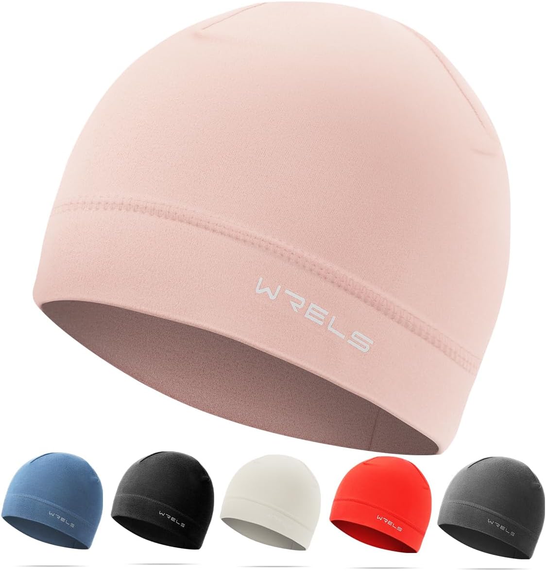 WRELS Winter Running Beanie Hat Thermal Stretchy Skull Caps