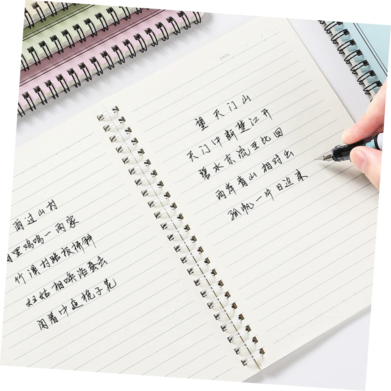 SHINEOFI 4pezzi Quaderni Spirale Con Copertina Semplice Notepad Per Diario Appunti e Viaggi Per Studenti e Attività Scolastiche