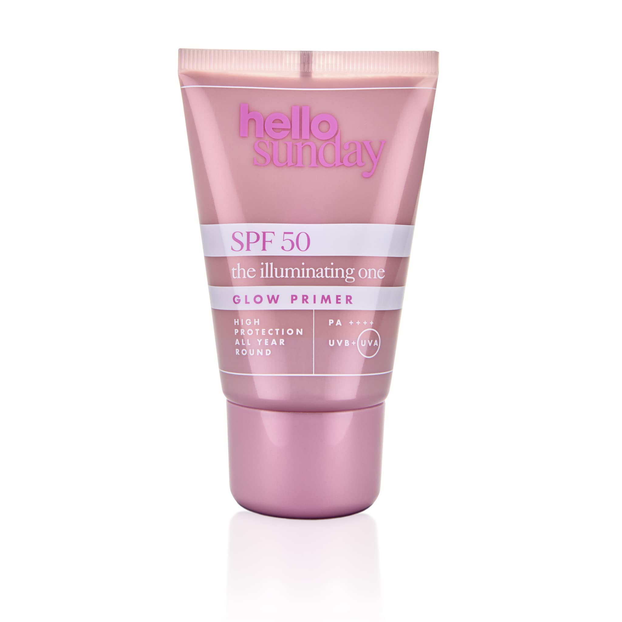 Hello Sunday The Illuminating One Glow Primer SPF50, Pink, 50 ml (Pack of 1)