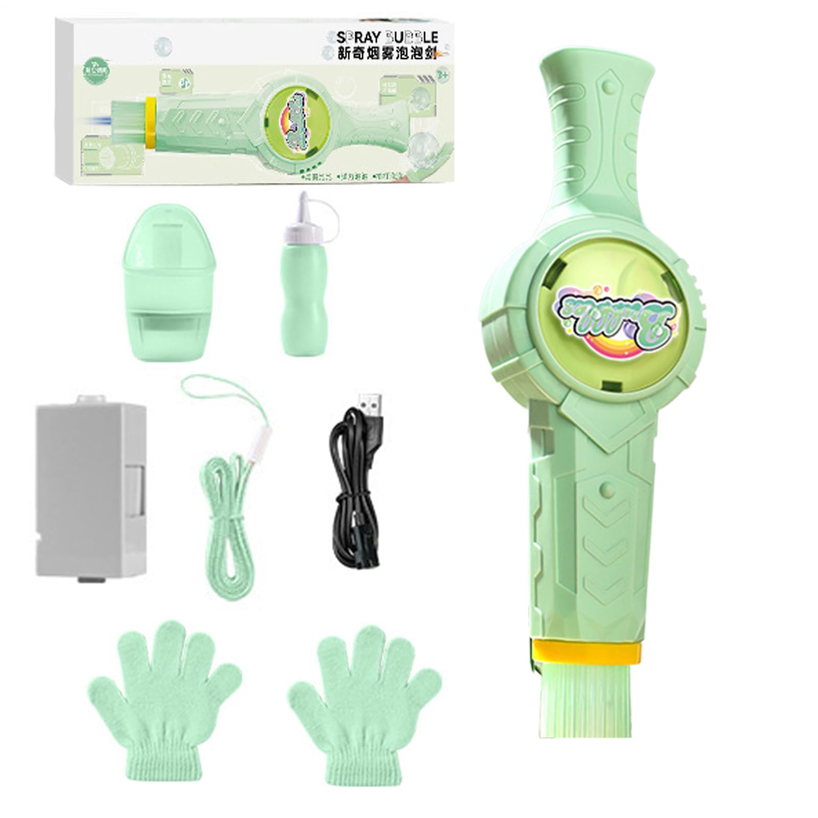 Brouillard à Bulles élastiques | Machine à Bulles fumée colorée et Magique élastique | Bubbles Wand | Interactive Fun Bubbles Blowing Maker | Jouet fêtes d'été