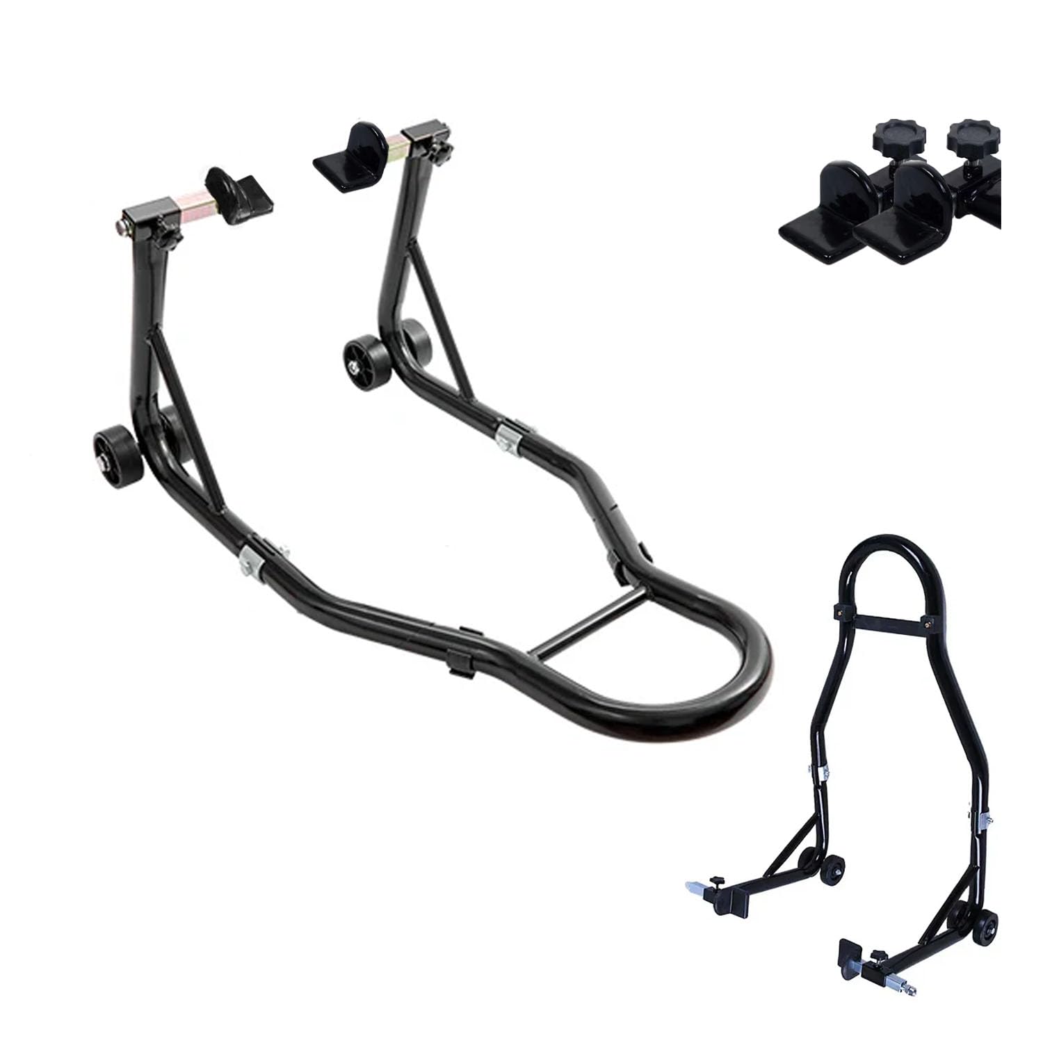Caballete Moto,Soporte Trasero Duradero Para Motocicleta,Soporte De Motocicleta Universal De Acero,Soporta 500 Kilogramos,Alta Estabilidad,Adecuado Para Trabajos De Mantenimiento e Instalación