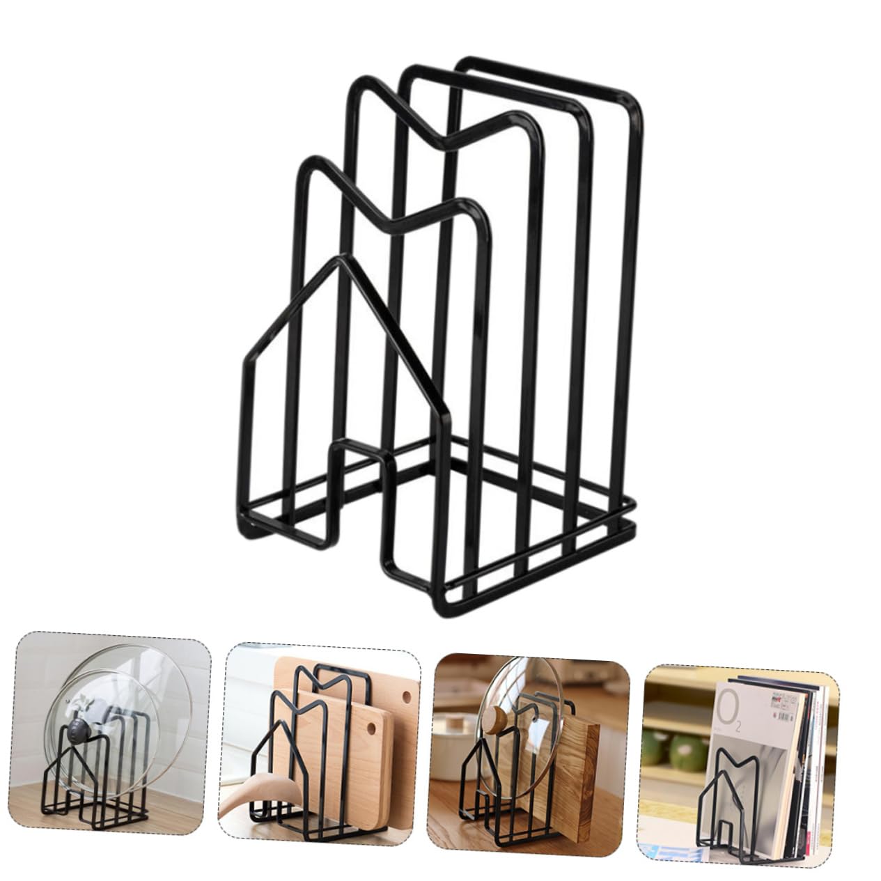 Soporte Para Tapa Sarten Estante Para Guardar Tapas Organizador Para Cubiertos