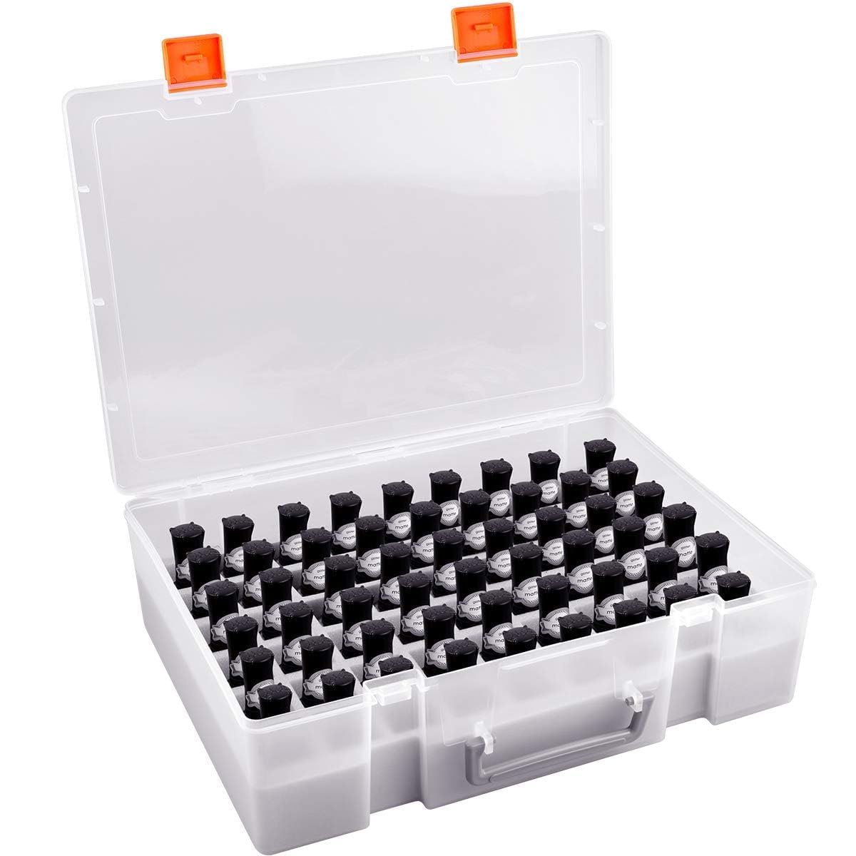 ALCYON Soporte y Organizador Universal para Esmalte de uñas Que Contiene 54 Botellas para Gellen, para Beetles, para Sally Hansen, para OPI, para Essie y Otros esmaltes de uñas (Solo una Funda)