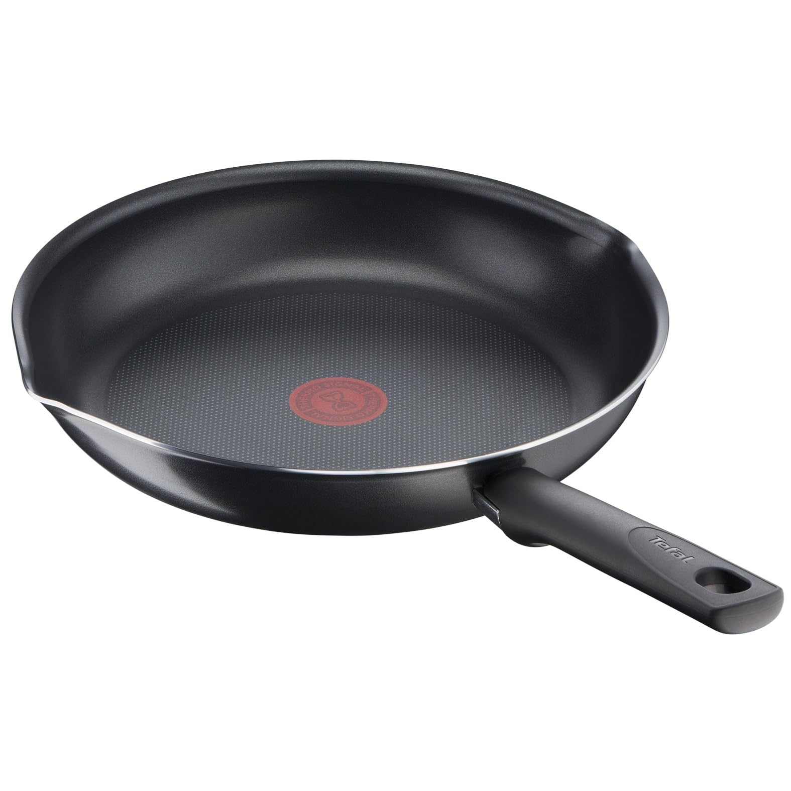 Tefal Day By Day On 3-teiliges Pfannenset 20/24/28 cm, Antihaftbeschichtung, Thermo-Signal bei guter Brattemperatur, NICHT induktionsgeeignet, tiefe Form mit Ausgießer, Aluminium, B56490