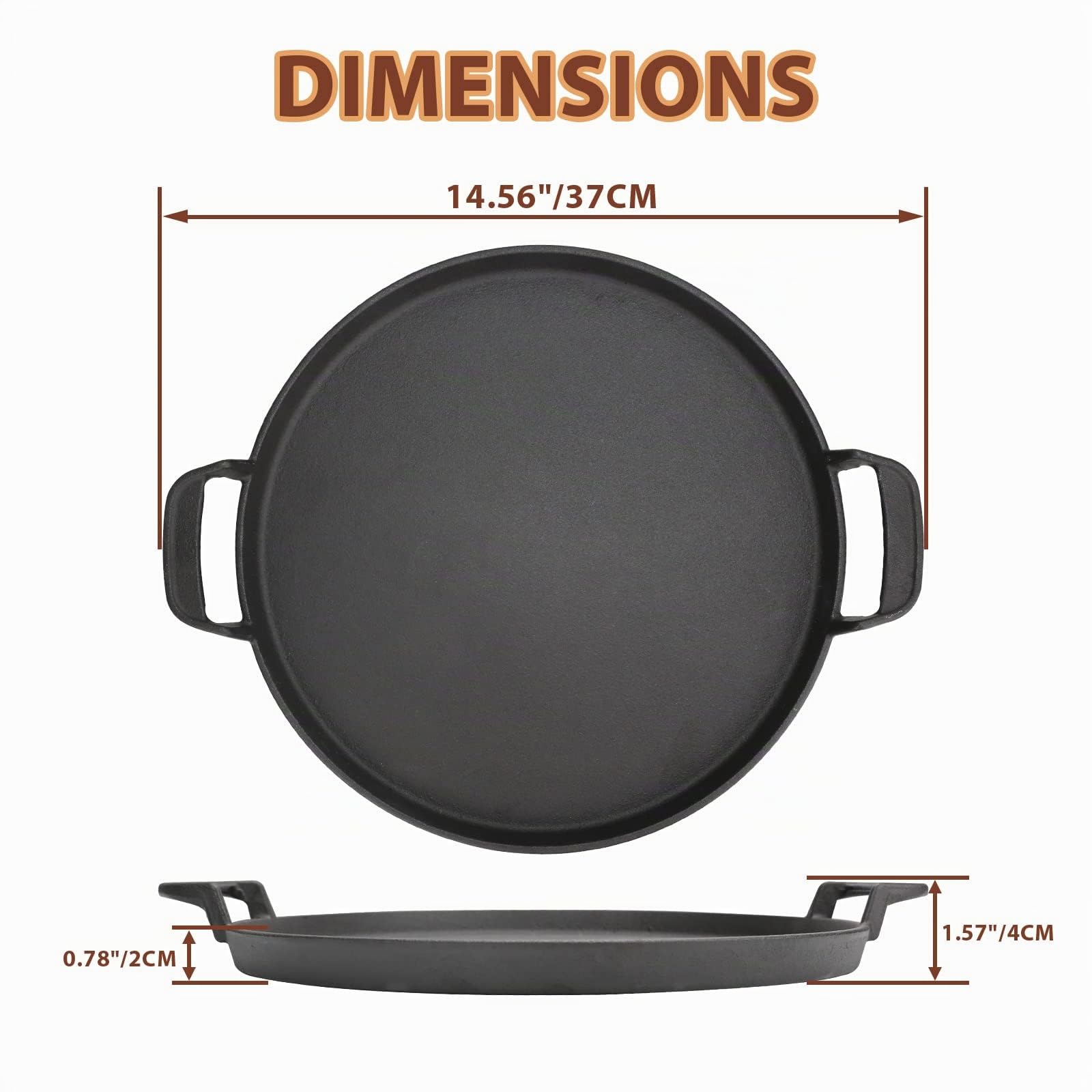 Ronde Plaque de Cuisson 7421 diamètre 30,9 cm pour Grils à Charbon 57cm, Gourmet BBQ System, Weber One-Touch, Fonte à Grillades pièce de Rechange
