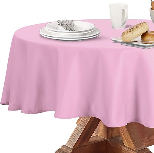 Obstal - Mantel redondo de 210 gsm (7.41 ozm), resistente al agua, de microfibra y decorativo para uso en interiores y exteriores (60 pulgadas de Obstal - Mantel redondo de 210 gsm (7.41 ozm), resistente al agua, de microfibra y decorativo para uso en interiores y exteriores (60 pulgadas de