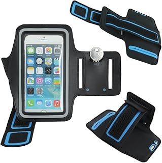 ebestStar - Fascia Braccio Sportiva Compatibile con iPhone 6 Plus 6S Plus Cover Sweatproof Bracciale, Armband Supporto Palestra, Nero [Apparecchio: 158.1x77.8x7.1mm, 5.5'']