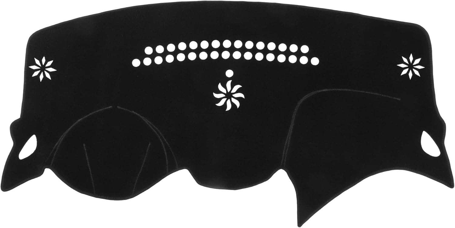 Car Dashboard Cover Mat Compatible for Chevrolet Cruze 2016-2021, Protective Polyester Black Center Console Interior Trim Dash Board Mat