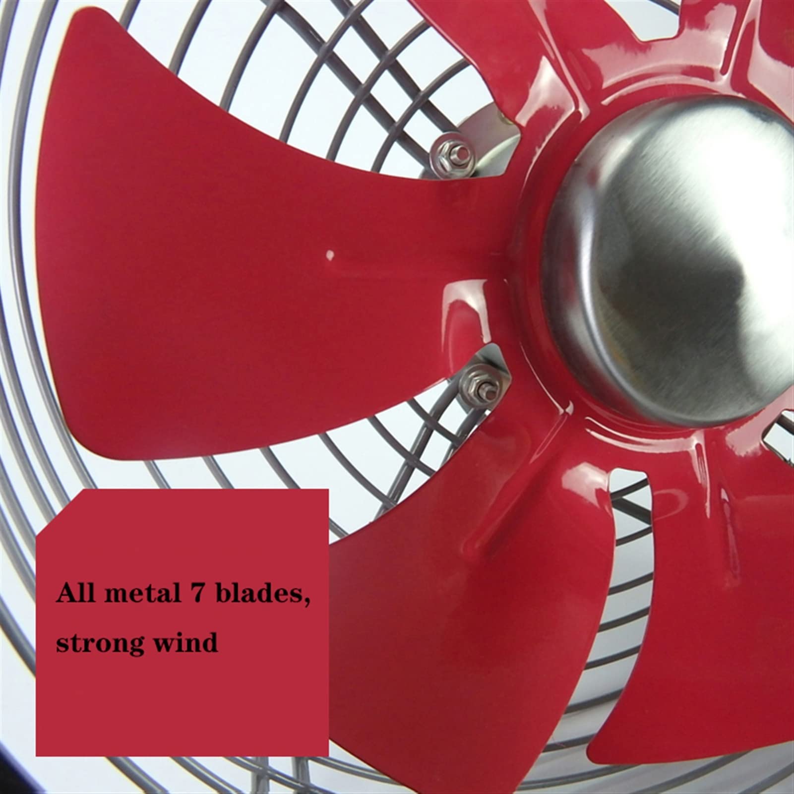 Ventilador de Escape Ventilador con persianas, Potente de 12/14/16 Pulgadas, Industrial Doméstico con Cubierta de Red Protectora Extractor