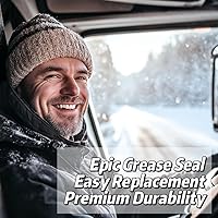 Vista 5 de RV MURTS 4 piezas Sellos de Grasa para Cubo de Rueda de Eje de Remolque ID 1.719" x OD 2.565" Sellos de Grasa de Doble Labio con 4 piezas Pasadores