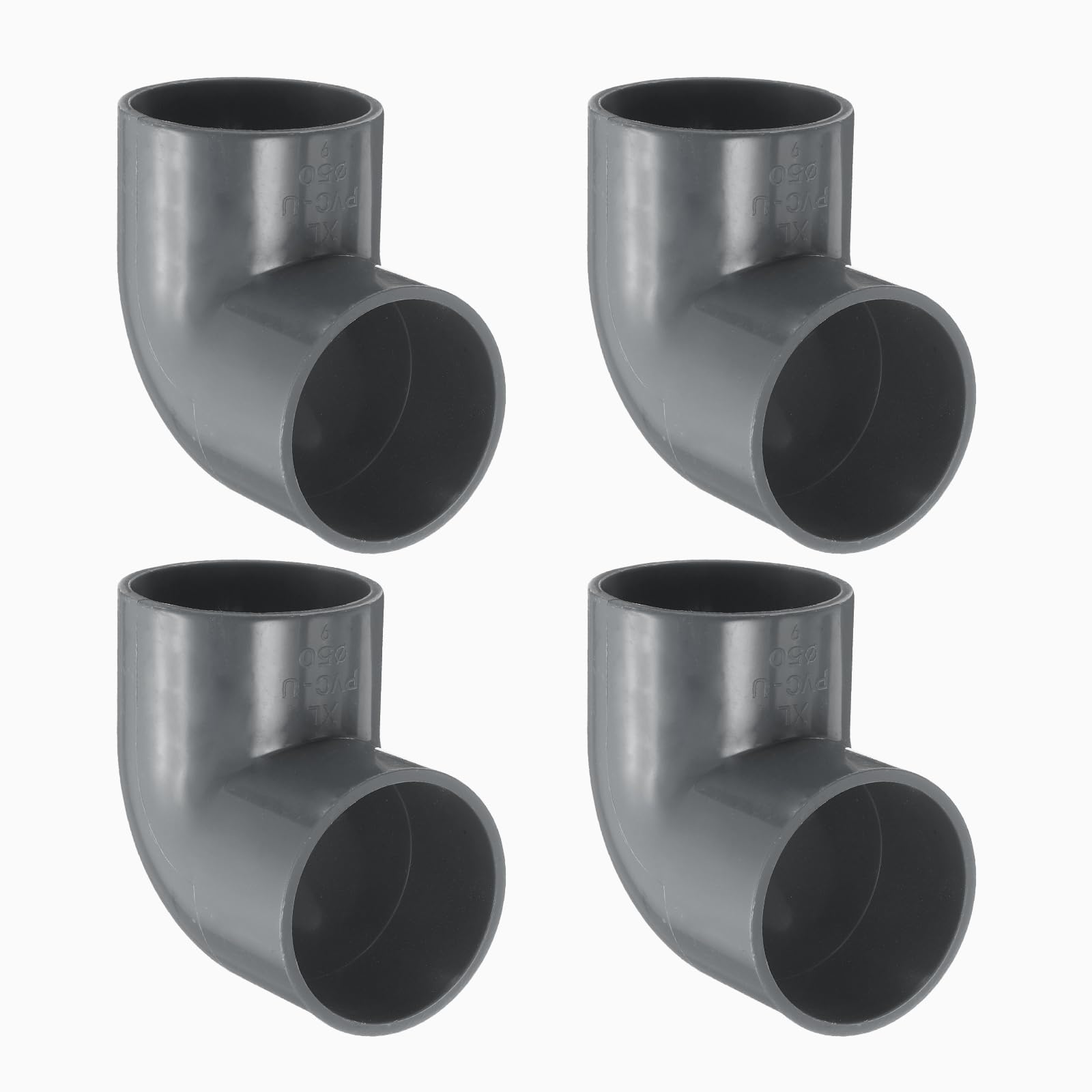 Sourcing Map 6 Pièces - Raccord Coude 90° Tuyau PVC-U 25mm Blanc Pour Système D'Eau