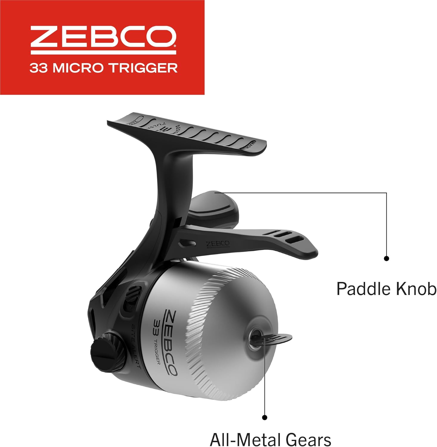 Zebco 33 Micro Trigger Spincast Reel and Fishing Rod Combo, 6-Foot 6-Inch 2-Piece Telescopic Rod, Ultra-Lt Power, Mod Action, Size 10 Reel, 4.3:1 Gear Ratio, 30-Piece Trout Magnet Tackle, Silver