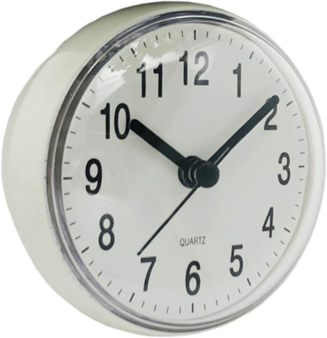 Verve Jelly Shower Clock Mini Wall Clock with Suction Cup, Waterproof