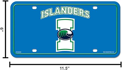 Miniatura 265 de NCAA etiqueta de metal para auto, negro