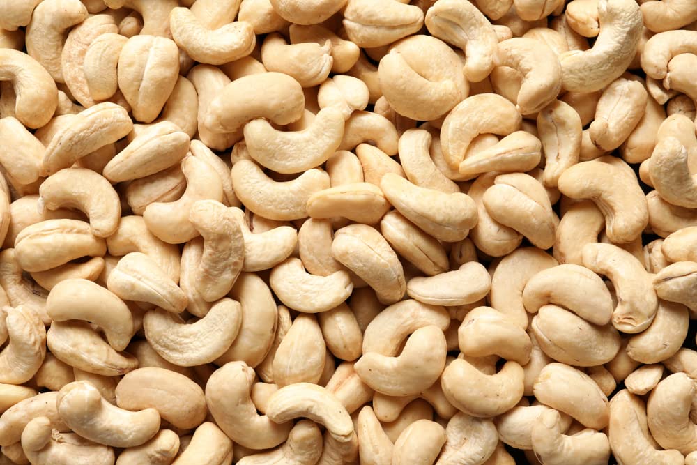 Cashew Nuts 10kg - 100% Whole Raw Cashews 10 kg - Ready to Eat - Natural Nut Kernels – Unsalted Unroasted Crispy Crunchy – for Baking Snacking Keto Vegan Large Bulk Bag (Packaging May Vary) PURIMA