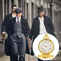 Cerioll Retro Zsebóra Lánccal Unisex Vintage Római Számokkal Klasszikus 6