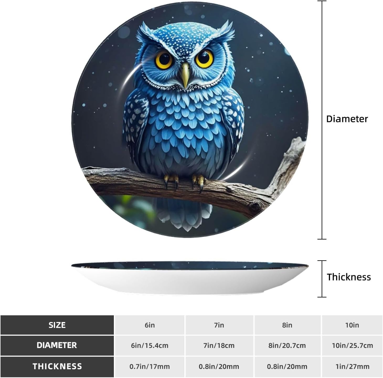 Decorative Plate Art Crafts Bone China Decorative Plate with Display Rack Souvenir Wall Decor Ceramic Ornaments Dinner Plates Ceramic Decoratives Plates for Home Office 10in