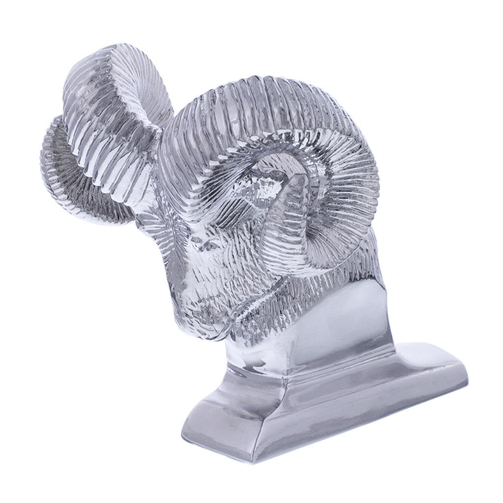 CTW Die-cast Hood Ornament Ram's Head Chrome 72051