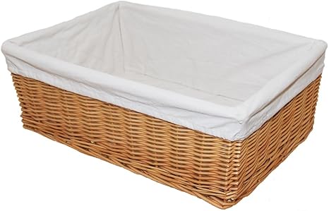 ギフト メルカド かご収納雑貨の店 取り外しができる 布付 柳