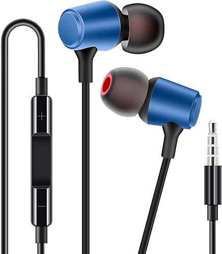 Auriculares con cable con micrófono para coche, DVD, auriculares con cable para coche, CD Walkman, auriculares para iPhone para iPhone, Samsung,