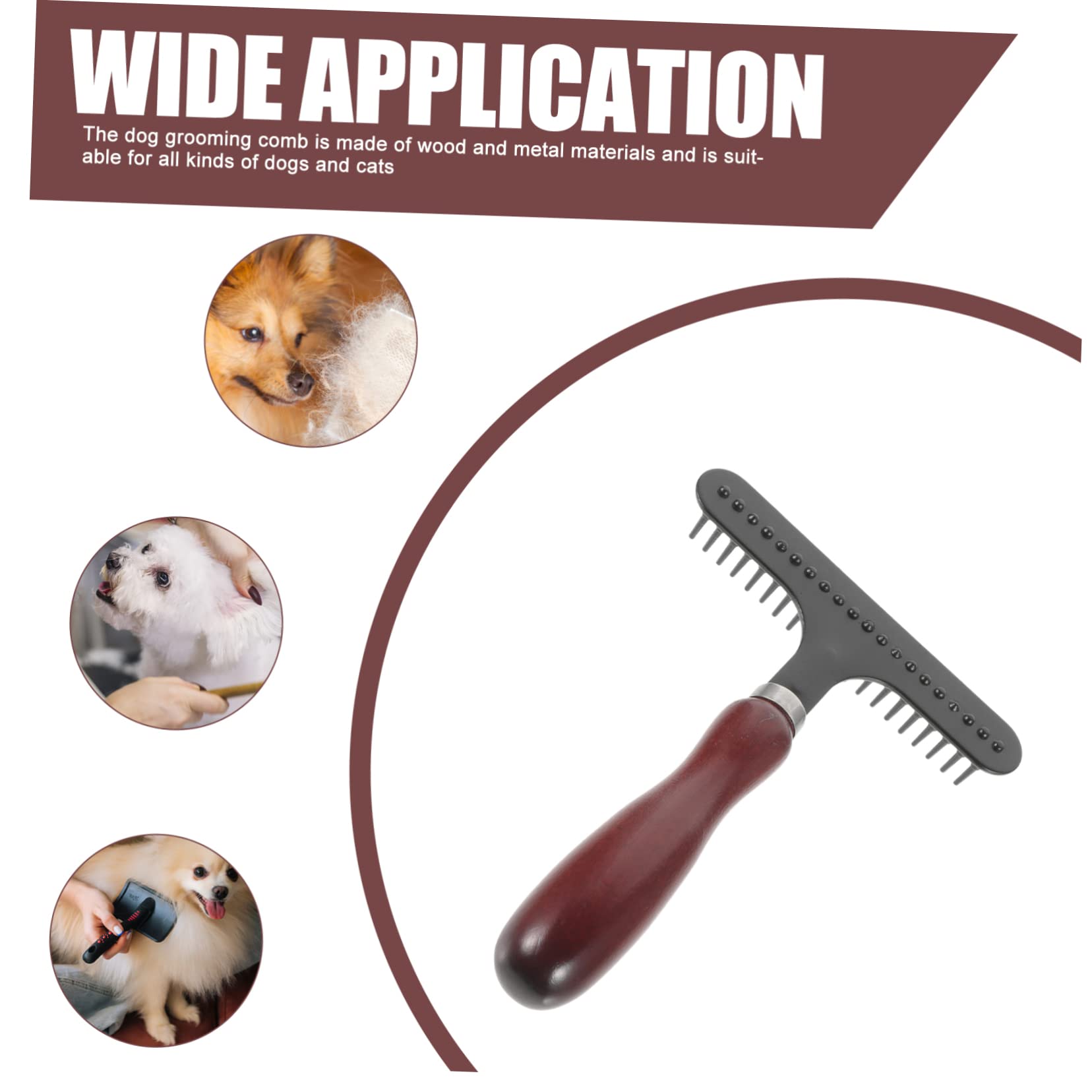 SUPVOX Carpet Detangling Comb Cat Comb Handheld Pet Comb Reusable Dog Brush Dog Massage Comb Carpet Rake for Pet Hair Household Pet Comb Dog Hair Comb Dog Clean Brush Handheld Dog Comb