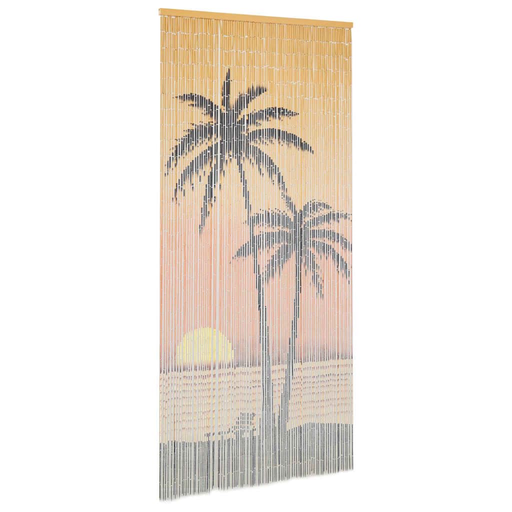 Tomostar Rideau de Porte en Bambou, Rideau Anti Mouche pour Porte Moustiquaire Contre Insectes Bambou 90 x 200 cm