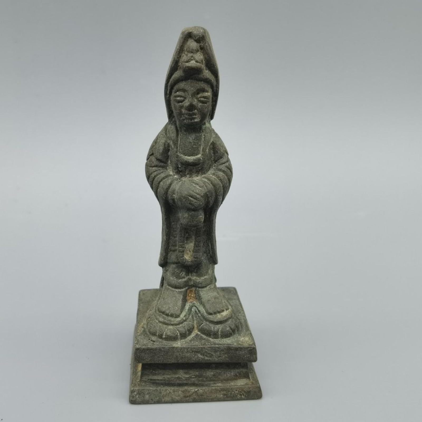 Antique Collection - Estatua de Buda, 9 cm / 3.5in, adorno de