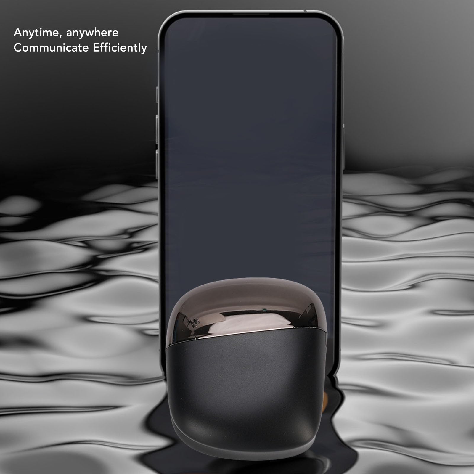 Auricolari di Traduzione Intelligenti AI Dispositivo di Traduzione Wireless in Tempo Reale Auricolari per Traduttore Linguistico per Viaggiatori e Riunioni di Lavoro (BLACK)