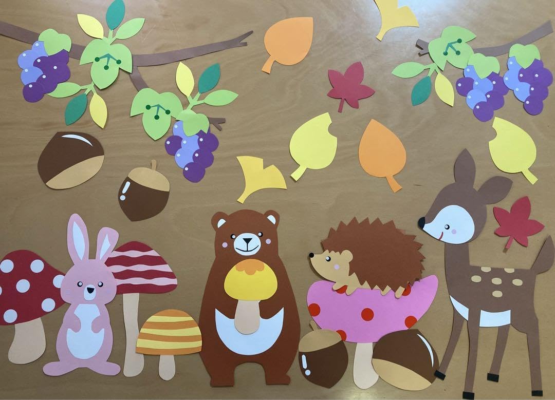 Amazon.co.jp: 秋の壁面 秋 壁面飾り 壁面 9月 10月 11月 保育園