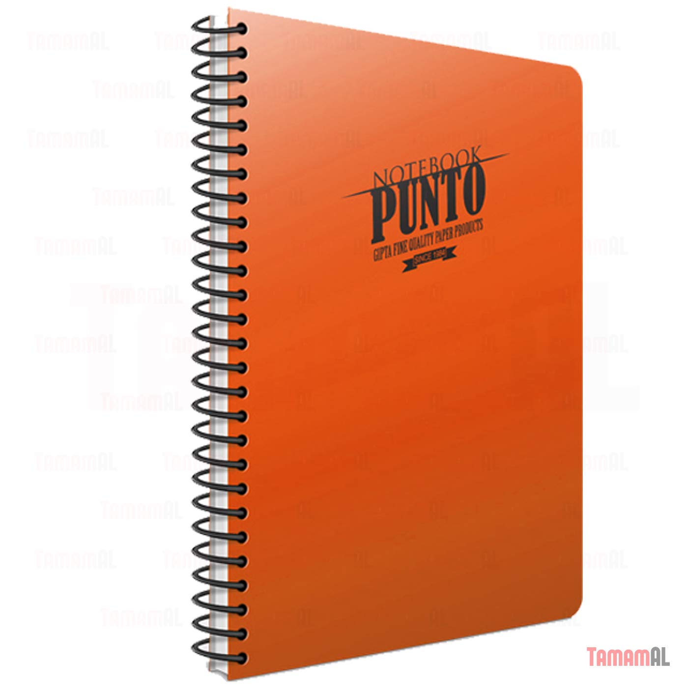 Punto 6534 - Cuaderno de espiral con 80 hojas de polipropileno a rayas, A4