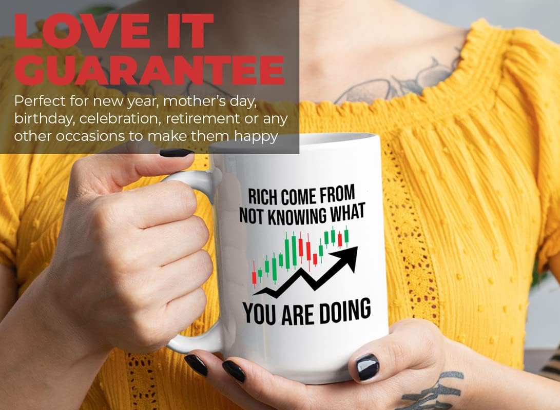 Stock Trader Coffee Mug 15oz Black - Rich Come From - Trading Buying Planner Office Investor Sale Agent Hold Financial Markets Strategy