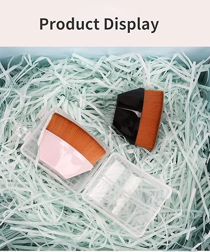 Miniatura 8 de Brochas para base de maquillaje, brocha para base de maquillaje Kabuki, brocha para base de maquillaje con estuche de almacenamiento (2 unidades,