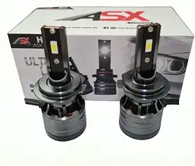 Par De Lampada Ultra Led Asx H7-70w 10000 Lúmens 6000k