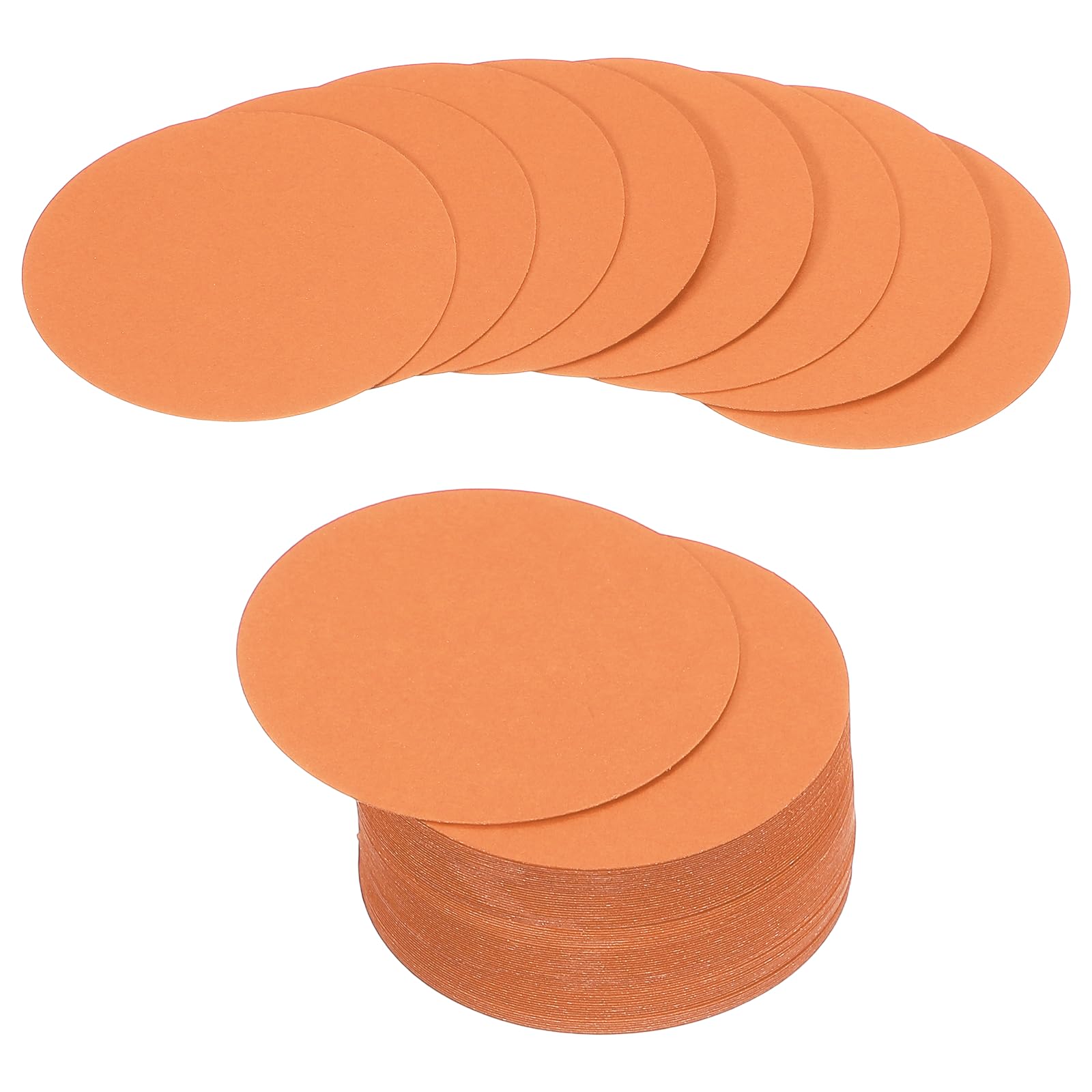 PATIKIL 72 Sheet Circle Card Stock, 3 Inch Round Cutouts Paper Thick Cardstock Coaster for DIY Craft Projects Printing Supplies Bulletin Board Decor, Orange
