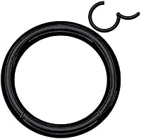 Vista 9 de WildKlass Jewely Septum - Anillo de acero quirúrgico para nariz 316L sin costuras (se vende individualmente)