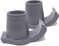 Vista 9 de Top Glides DuraSki - Esquís Walker Glide extra duraderos para tubos de 1 1/8 pulgadas (negro)