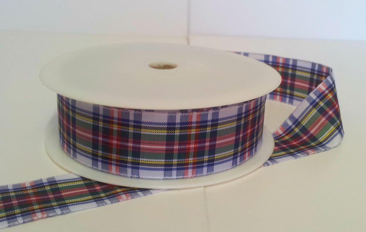 Rpribbon Dress Stewart Polyester Tartan Ribbon 25Mm X 25M