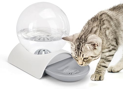 SubClap Dispensador de agua para perros, dispensador de agua para mascotas de 2.8 L, cuenco de agua automático para gatos de gravedad en el