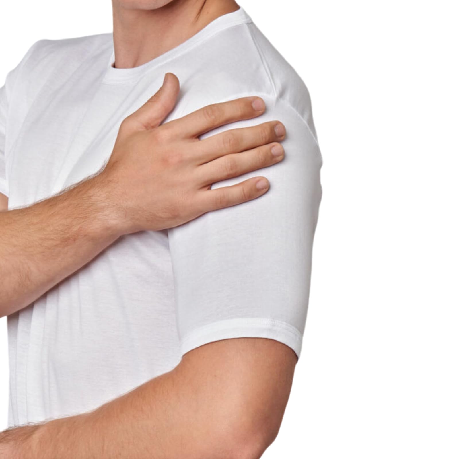 LADY·C T-Shirt Intima per Uomo gicipi - 100% Filo di Scozia - Mezze Maniche Corte Pacco da 3 - Leggera e Piacevole sulla Pelle